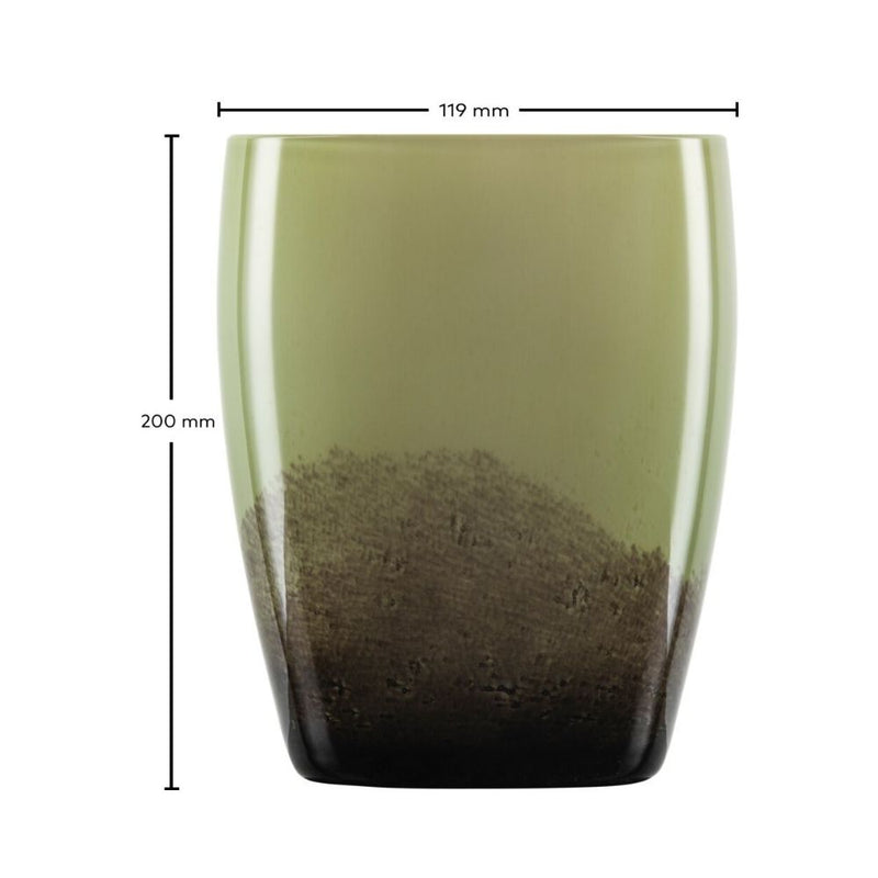 Zwiesel Glas Shadow Olive Vase Medium 20cm