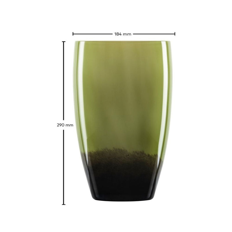 Zwiesel Glas Shadow Olive Vase Large 29cm