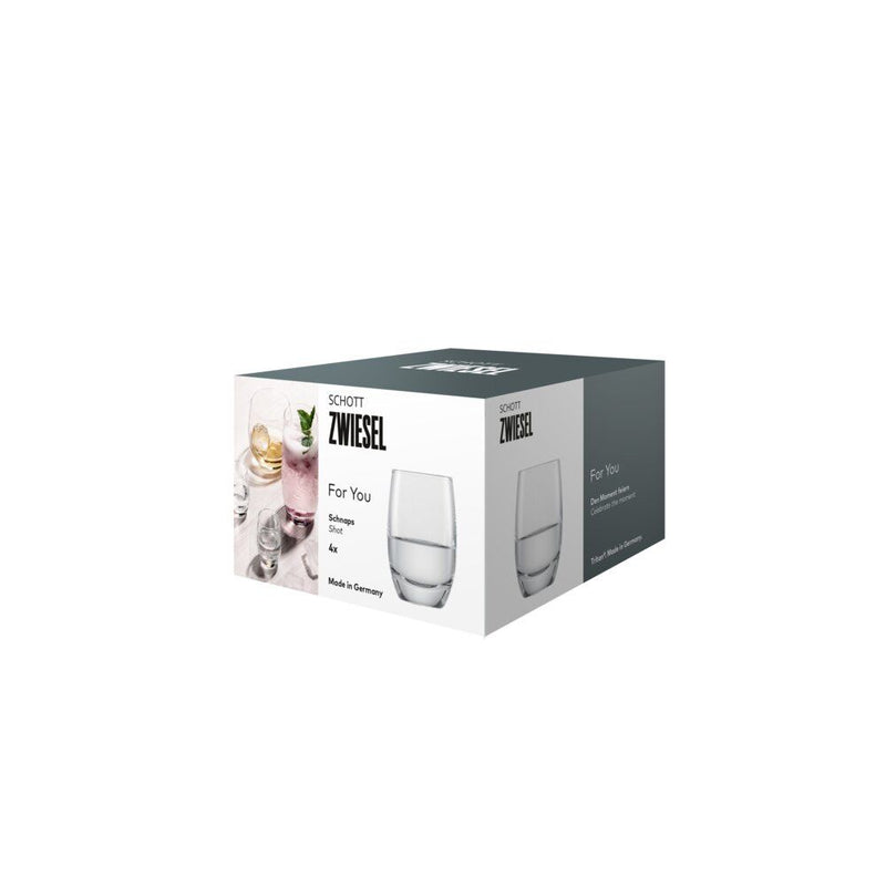 Zwiesel Glas For You Schnapps Shot Glass 62ml Set of 4