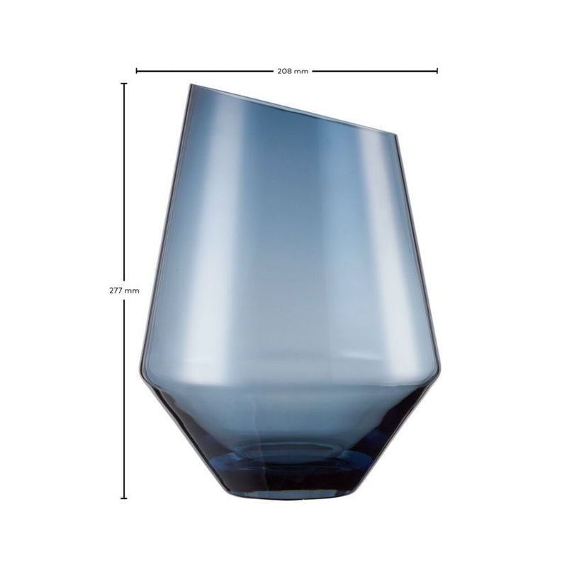 Zwiesel Glas Diamonds Blue Vase 28cm
