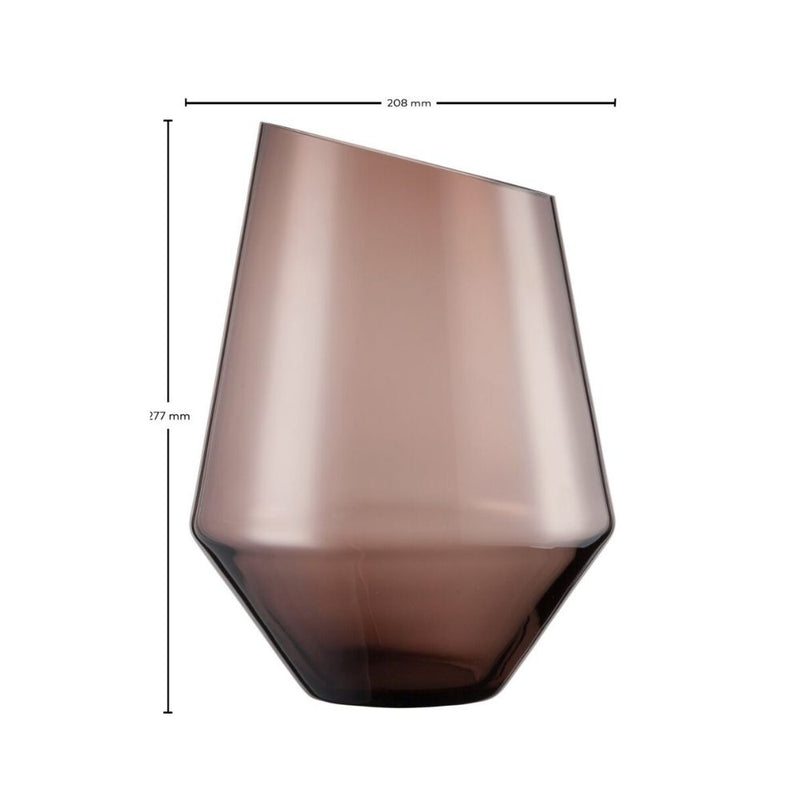 Zwiesel Glas Diamonds Smoky Brown Vase 28cm