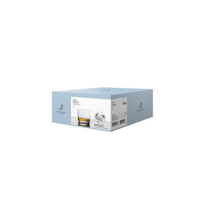 Zwiesel Glas Echo Whiskey Tumbler Tall 399ml Set of 4