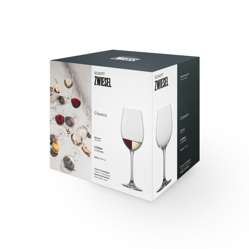 Zwiesel Glas Classico Water and Red Wine Glass 545ml Set of 6