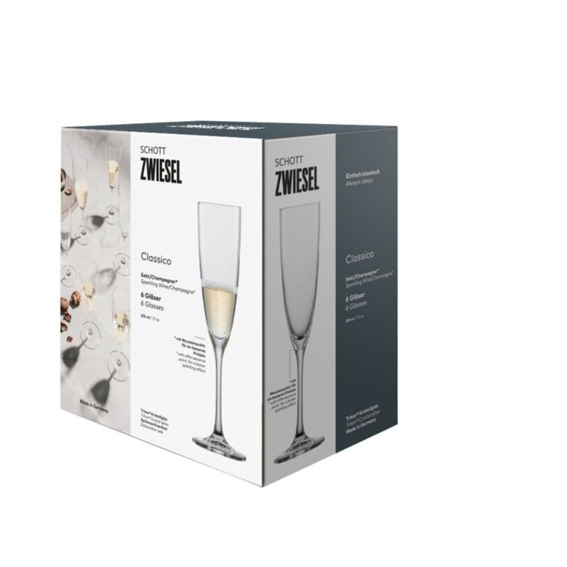 Zwiesel Glas Classico Sparkling Wine Glass 210ml Set of 6