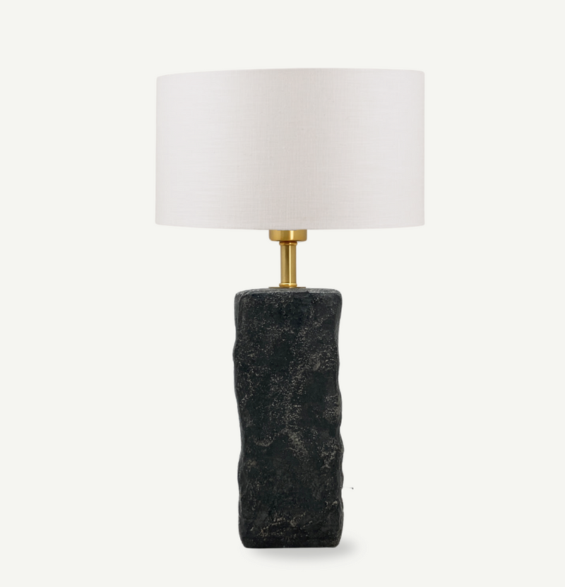 Savannah Anthracite Stone Table Lamp - Lighting.co.za