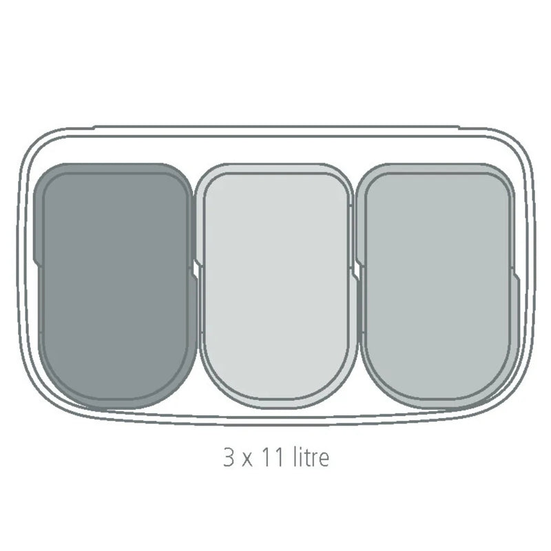 Brabantia Bo Pedal Bin 3x11L - Lighting.co.za
