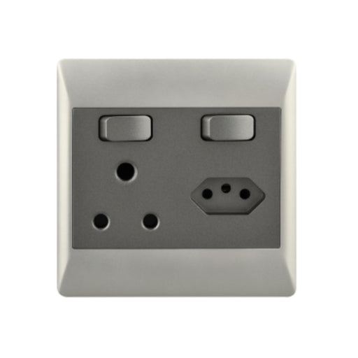 Look Duo 16 AMP Plug + New RSA Socket – 4 X 4 - Light Switch - Lighting.co.za