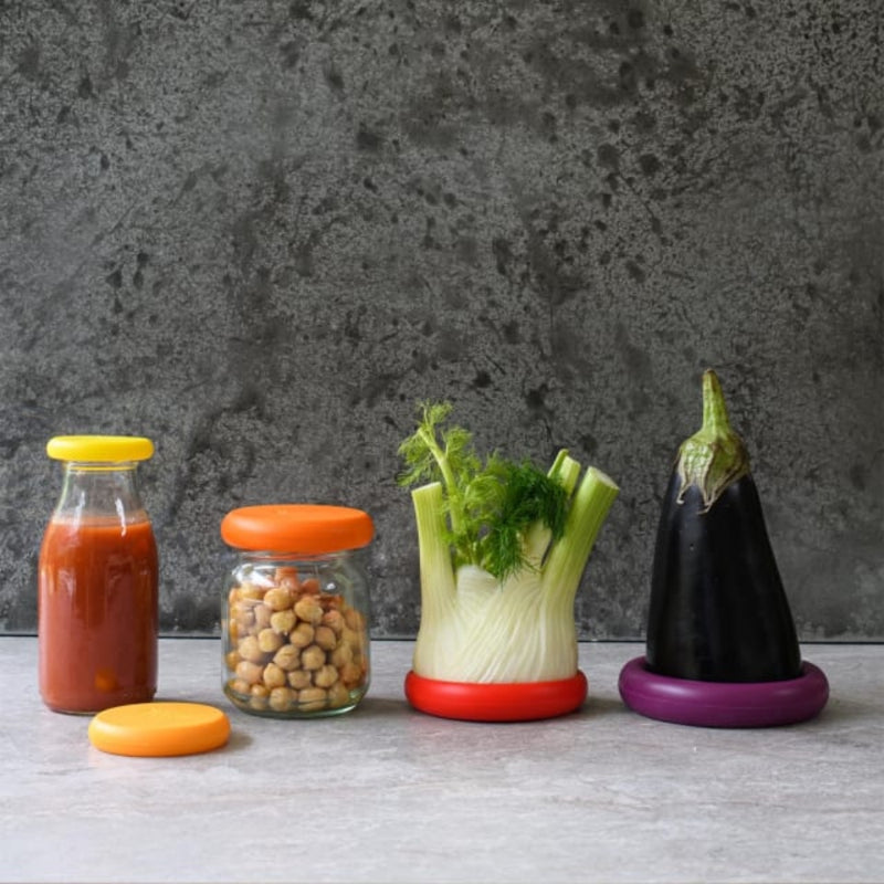 Food Huggers Silicone Airtight Food Covers Set of 5 - Lighting.co.za