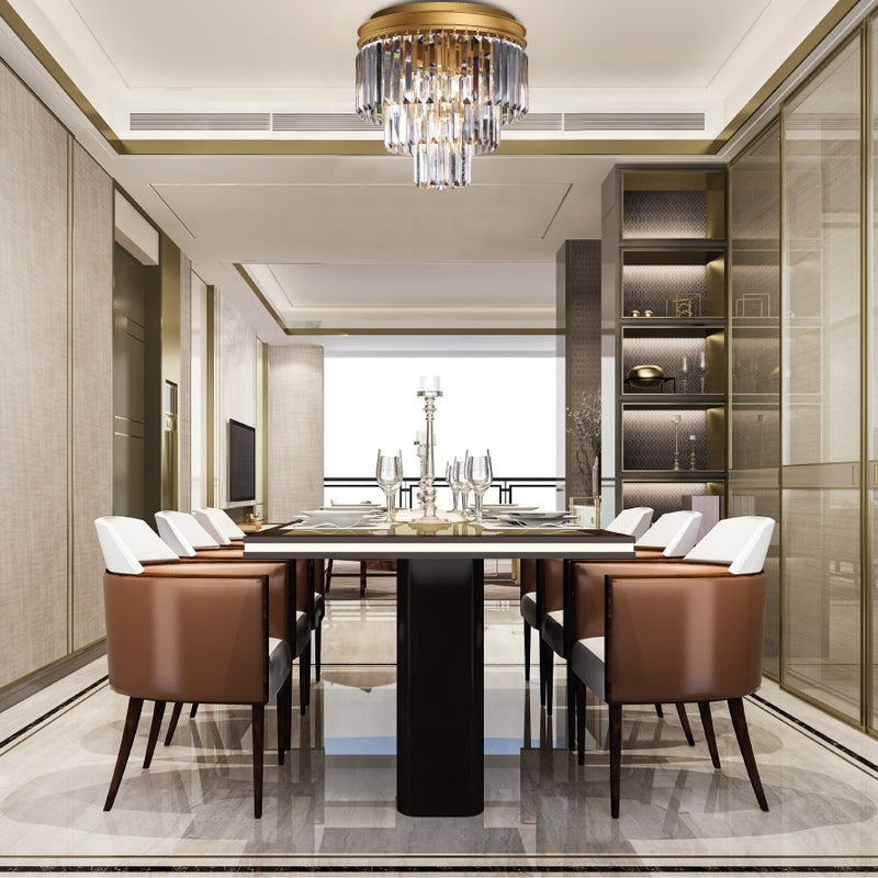 Grace Small Black Or Gold K9 Crystal 3 Tier Ceiling Light - Lighting.co.za