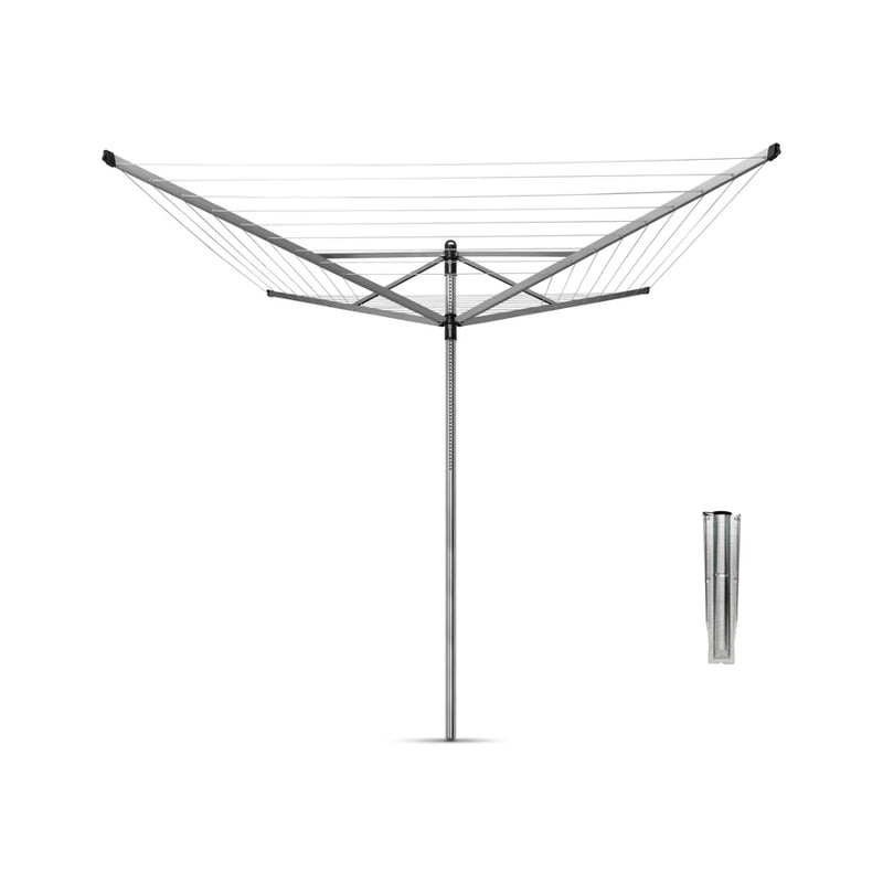 Brabantia Lift-O-Matic 4-Arm Rotary Dryer 50m with Adjustable Height - Lighting.co.za