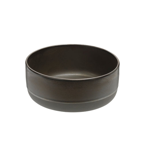Aida RAW Metallic Brown Handmade Stoneware High Bowl 19.5cm Set of 4 - Lighting.co.za