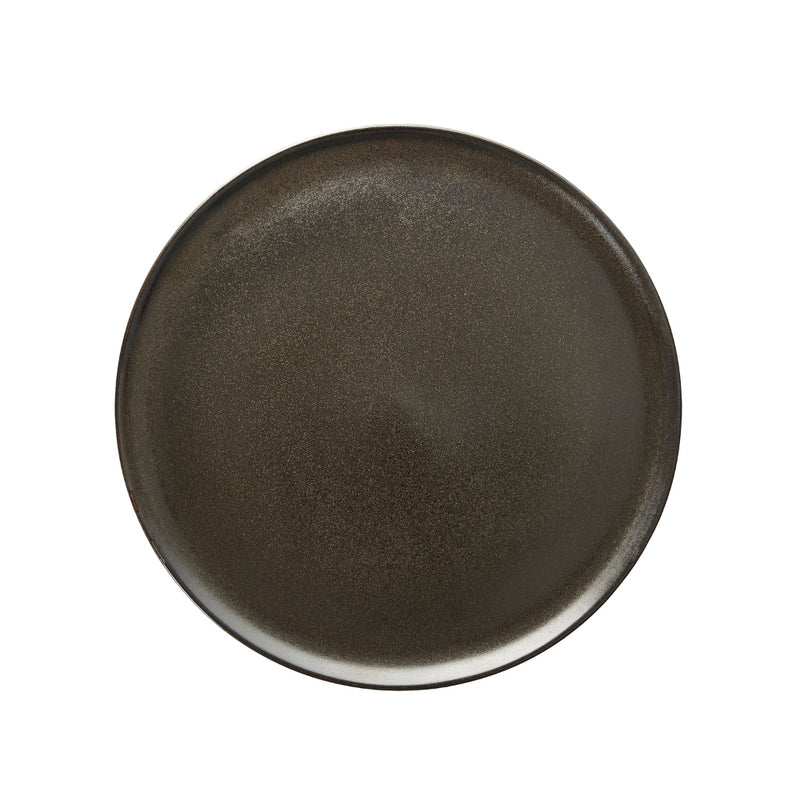 Aida RAW Dinner Plate Metallic Brown Handmade Stoneware 28cm Set of 6 - Lighting.co.za