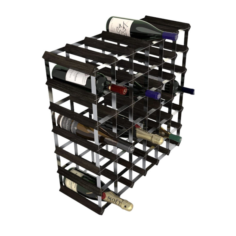 Swedish Wine Rack Dark Pine Wooden Wine Rack - Lighting.co.za