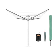 Brabantia Lift-O-Matic 4-Arm Rotary Dryer 50m Metallic Grey - Lighting.co.za