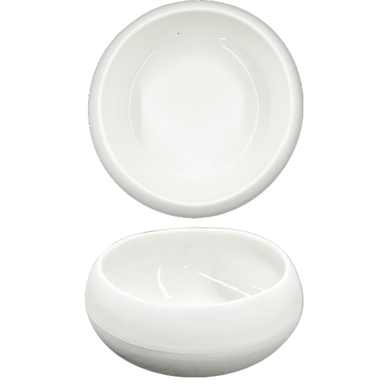 Ariane Organic White Nest Bowl 12 cm Fine Porcelain Set of 12 - Lighting.co.za
