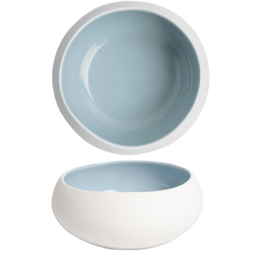 Ariane Organic Dove Blue Nest Bowl 16 cm Fine Porcelain Set of 6 - Lighting.co.za