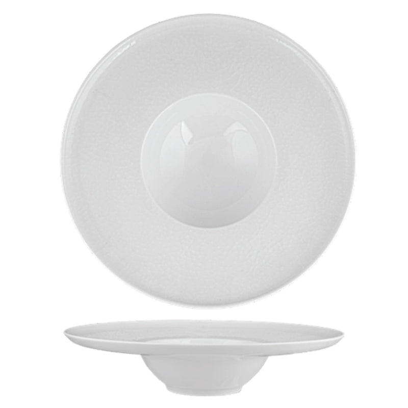 Ariane Crackle Gourmet Deep Plate 28 cm Fine Porcelain Set of 6 - Lighting.co.za