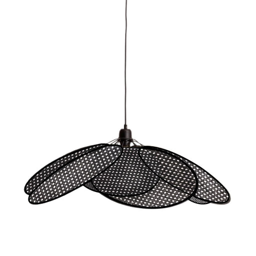 Rotterdam Black Rattan Cane Shade Pendant Light - Lighting.co.za