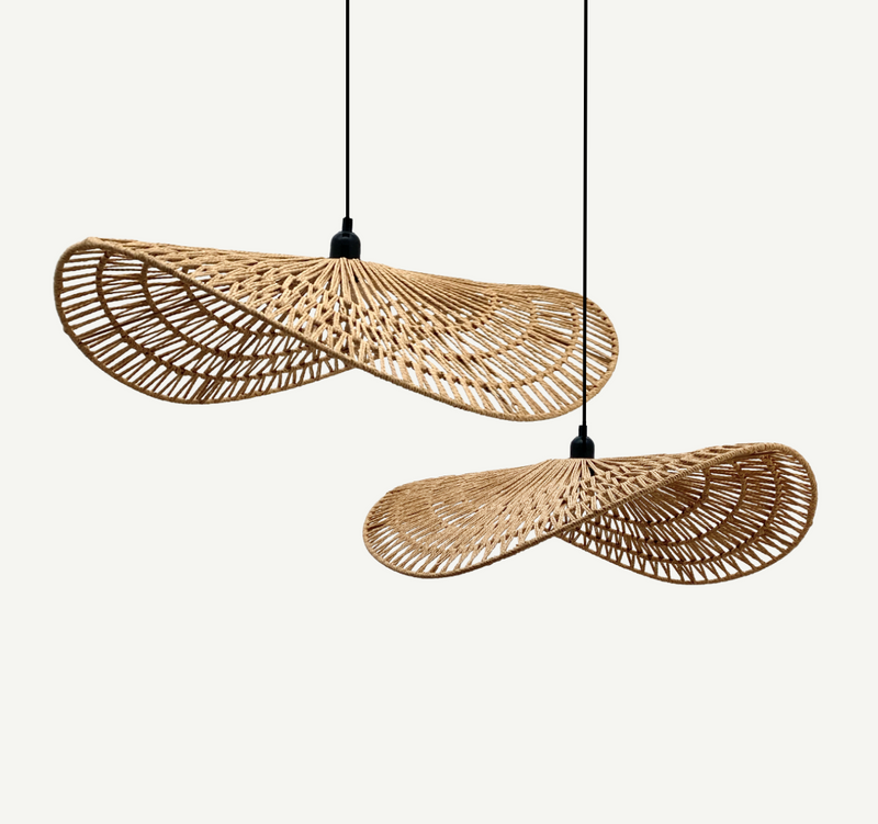 Fitz Natural Rattan Pendant Light 2 Sizes - Lighting.co.za