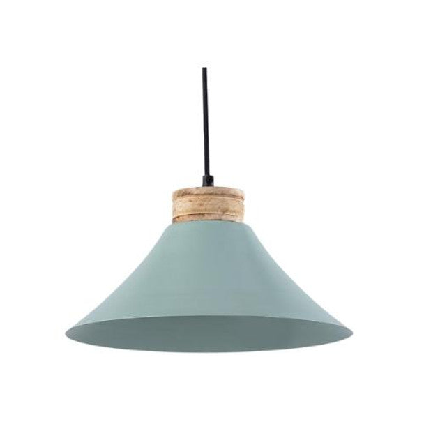Laika Mint Green with Wood Pendant Light - Lighting.co.za