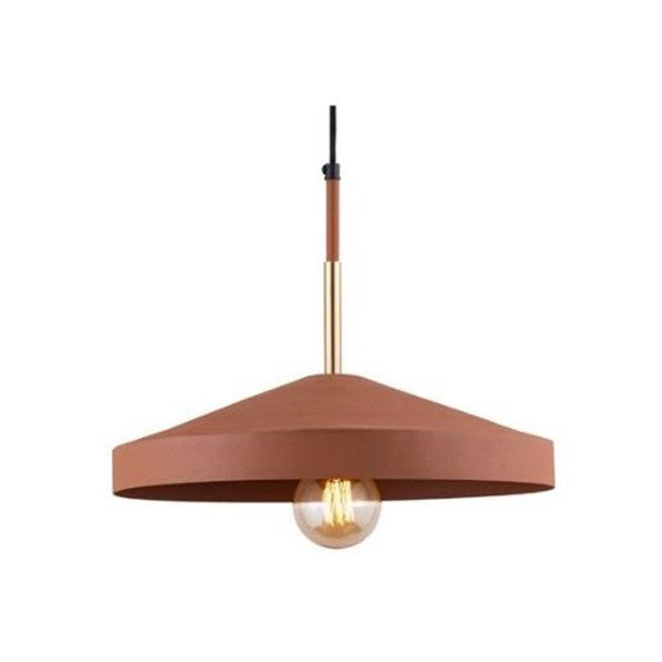 Ataria Terracotta Brown and Gold Pendant Light - Lighting.co.za