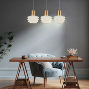 Beehive Gold and White 1 or 3 Light Pendant Light - Lighting.co.za