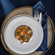 Ariane Crackle Rim Plate 16 cm Fine Porcelain Set of 12 - Lighting.co.za