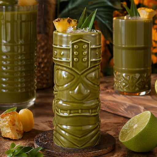 Genware Green Tiki Mug 400 ml Set of 6 - Lighting.co.za