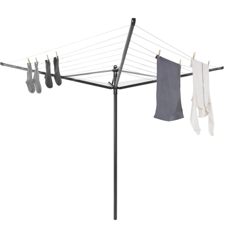 Brabantia Lift-O-Matic 4-Arm Rotary Dryer 50m Anthracite - Lighting.co.za