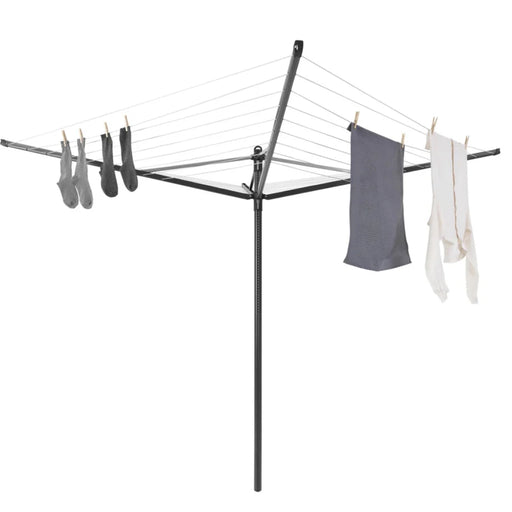 Brabantia Lift-O-Matic 4-Arm Rotary Dryer 50m Anthracite - Lighting.co.za