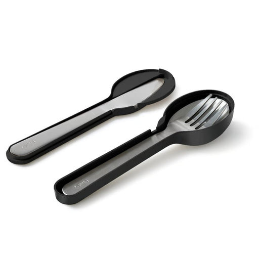 Lekue Cutlery with Case To Go 3-Piece Stainless Steel Set - Lighting.co.za