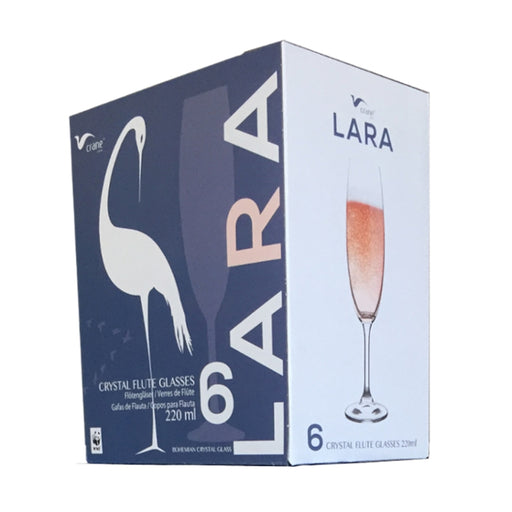 Crane Crystal Lara Champagne Flute 220ml - Lighting.co.za