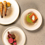 Ariane Jaguar Elevated Oval Plate Inside 25 cm Fine Porcelain Set of 6 - Lighting.co.za