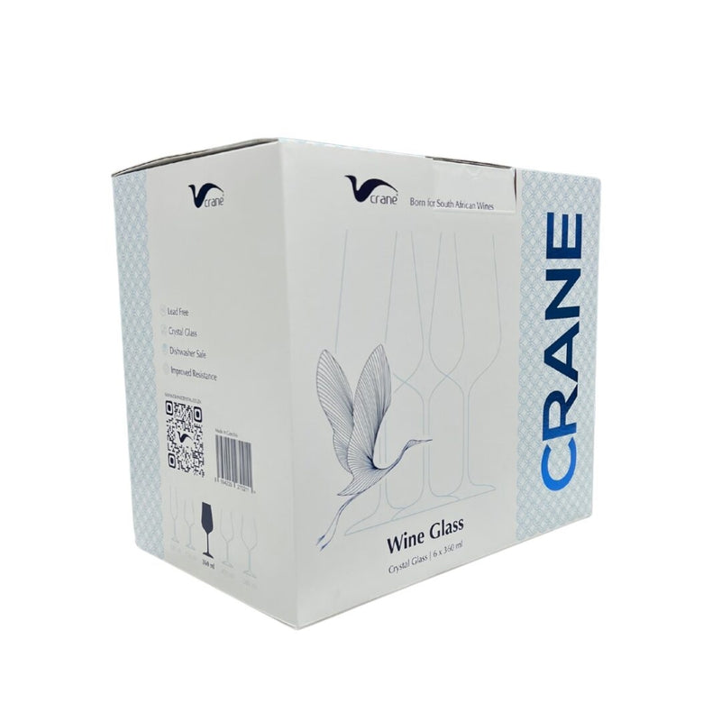 Crane Crystal Crane Red Wine 450ml Glass - Lighting.co.za
