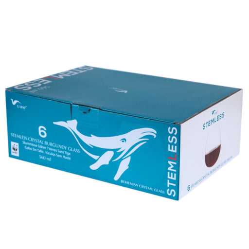 Crane Crystal Stemless Burgundy Glass 560ml - Lighting.co.za