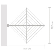 Brabantia WallFix Fold-Away Washing Line 24m - Lighting.co.za