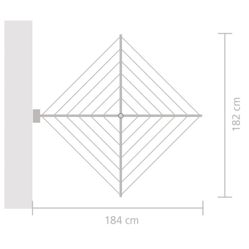 Brabantia WallFix Fold-Away Washing Line 24m - Lighting.co.za