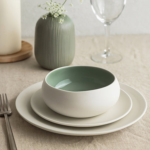 Ariane Organic Aloe Nest Bowl 16 cm Fine Porcelain Set of 6 - Lighting.co.za