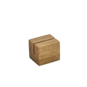 Genware Acacia Wood Sign Holder 3x2.5x2.5cm Set of 12 - Lighting.co.za