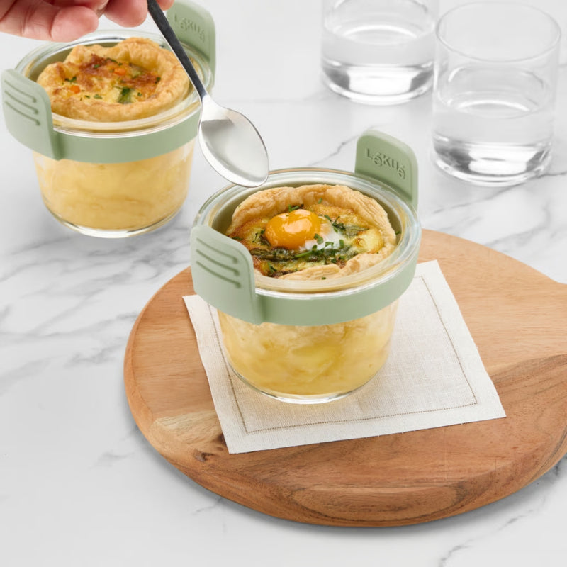 Lekue Air Fryer Glass Mini Cups Set of 4, 250 ml Each
