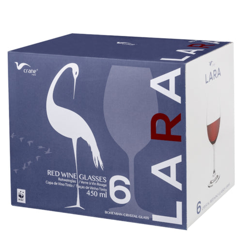 Crane Crystal Lara Red Wine 450ml - Lighting.co.za