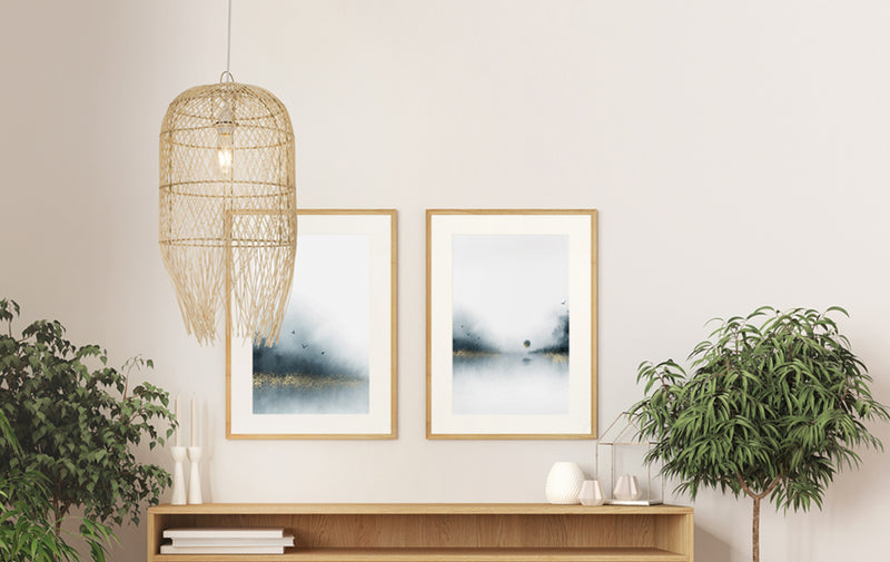 Analia Large Natural Woven Rattan Pendant Light - Lighting.co.za