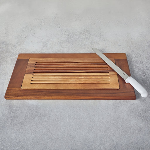 Genware Acacia Wood Slatted Chopping Board GN 1/1 53x32.5cm - Lighting.co.za