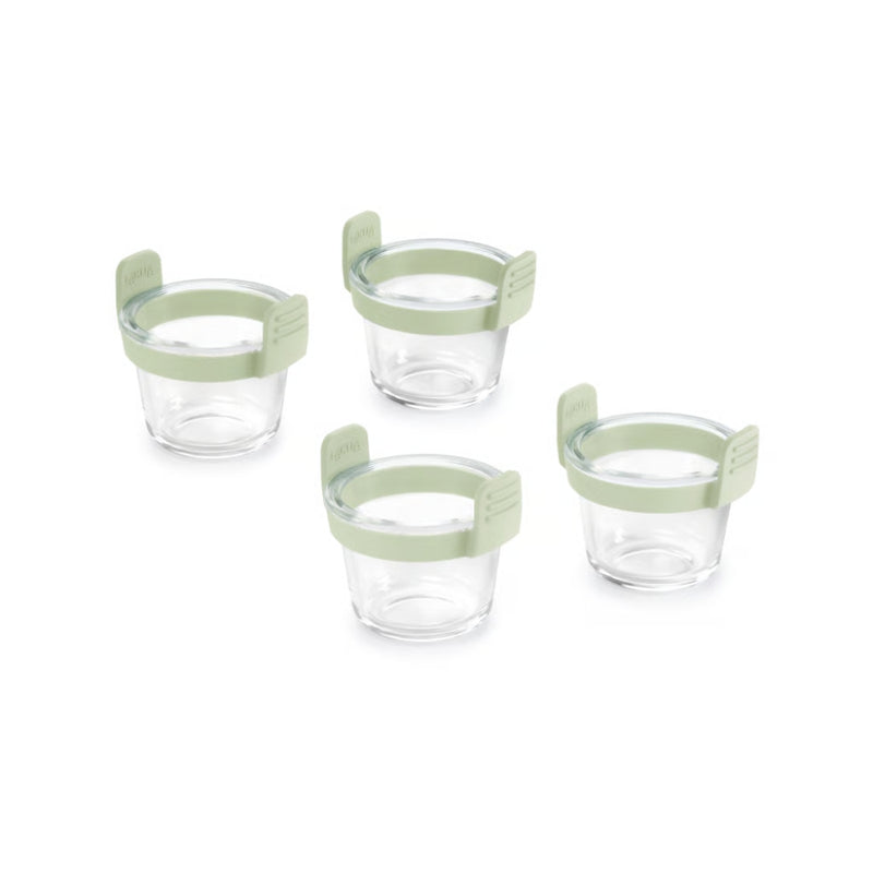 Lekue Air Fryer Glass Mini Cups Set of 4, 250 ml Each
