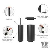 Brabantia MindSet Toilet Accessory Set | Toilet Brush, Roll Holder & Roll Dispenser - Lighting.co.za