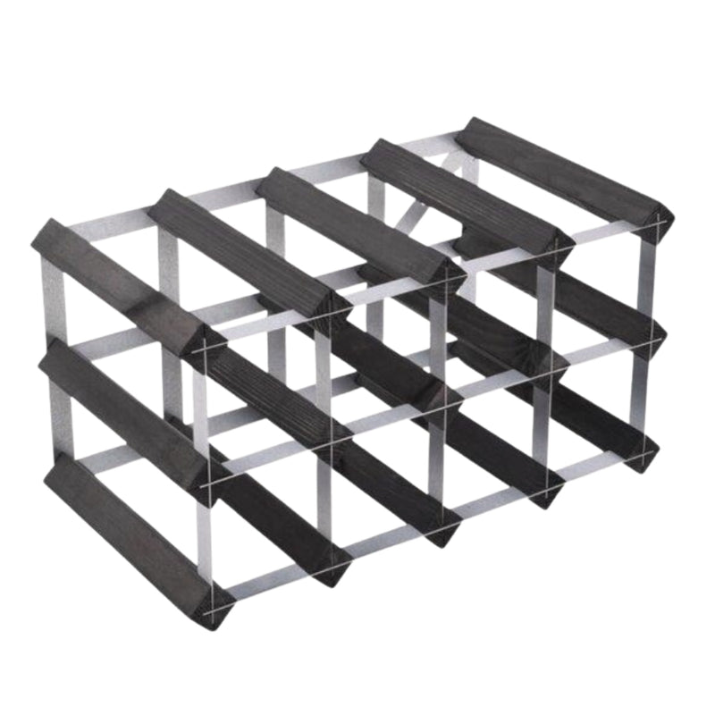 Swedish Wine Rack Dark Pine Wooden Wine Rack - Lighting.co.za