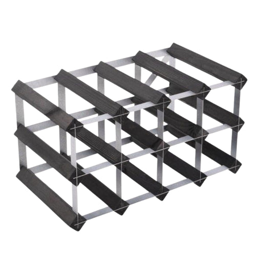 Swedish Wine Rack Dark Pine Wooden Wine Rack - Lighting.co.za