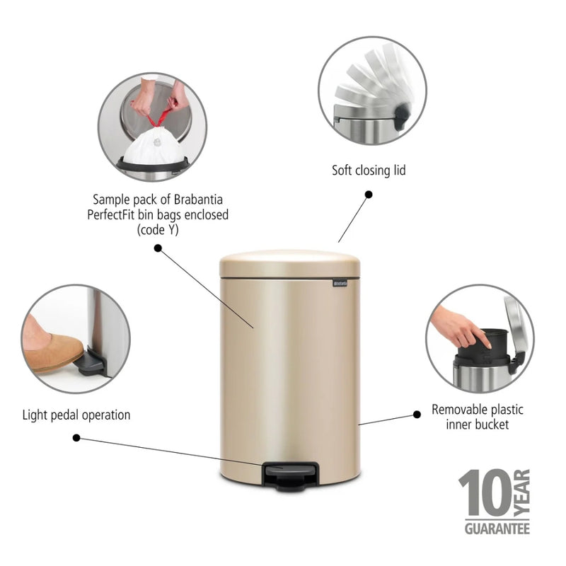 Brabantia NewIcon Pedal Bin - Lighting.co.za