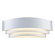 3 Step Tiered White LED Wall Light 2 Sizes - Lighting.co.za