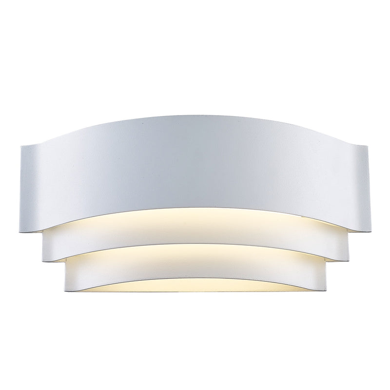 3 Step Tiered White LED Wall Light 2 Sizes - Lighting.co.za